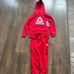 NWT Reebok Boys Athletic Level Up Hoodie and Jogger Pants Set, 2-Piece, XS/4-5